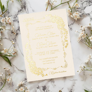 Artistic Botanical Floral Paisley Muslim Wedding