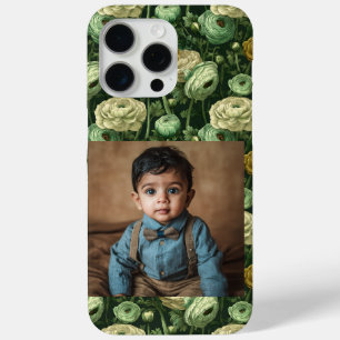 Artistic Bridesmaid Gift Ranunculus Custom iPhone 15 Pro Max Case