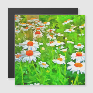 Artistic Bright and Colourful Pop Art Daisies v1 z