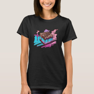 Artistic Brownies Retrowave Meets Pastel Vaporwave T-Shirt