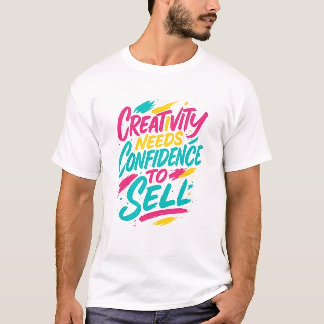 Artistic Brush-Lettering T-Shirt  (Front)