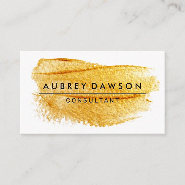 Artistic Brushed Business Card (Front)