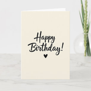 Artistic Brushstroke Birthday Card