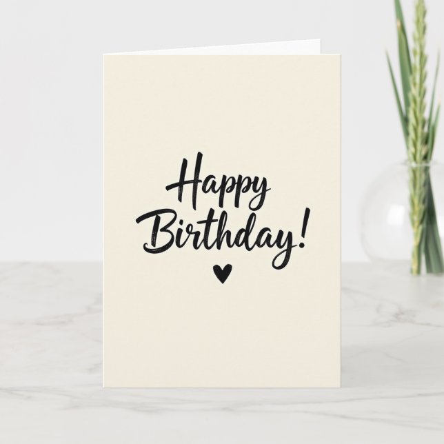 Artistic Brushstroke Birthday Card (Front)