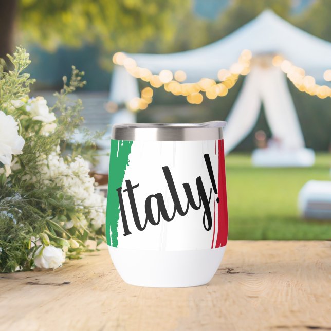 Artistic Brushstroke Italy Flag  (Wedding)