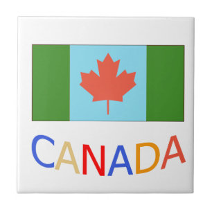 Artistic Canada flag patriotism.  Canada Day. Tile