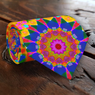 Artistic Carnival Colours Tie