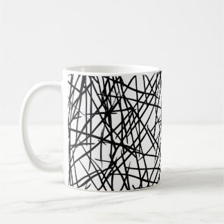 Artistic Chaotic Line Scribble Design 🎨 Coffee Mug