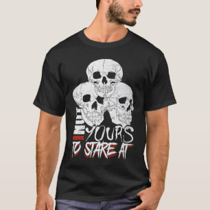 Artistic Cheerful Skulls Of Amusing Gothic Illustr T-Shirt