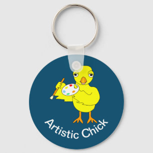 Artistic Chick Key Ring
