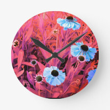 Artistic Clock with Flowers