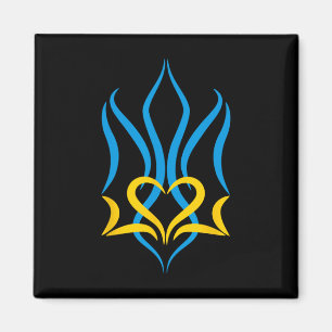 Artistic Coat Of Arms Of Ukraine  Magnet