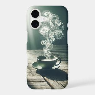 Artistic Coffee Steam Swirls - Cosy Morning Aesthe