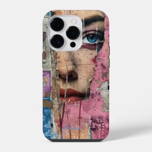 Artistic Collage Beauty Face Abstract iPhone 14 Pro Case