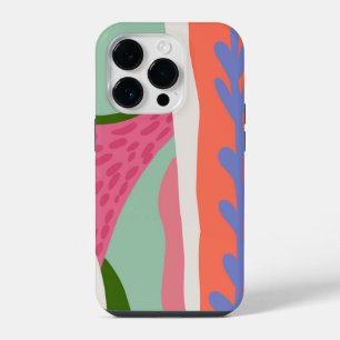Artistic Colour Blocks Spring Mint iPhone 14 Pro Case