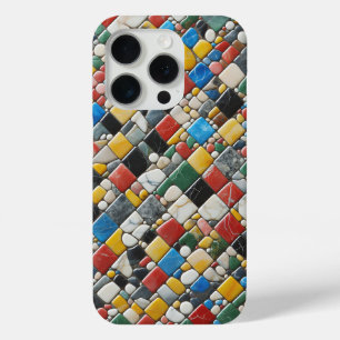 Artistic Colourful Stone Mosaic Phone Case Vibrant