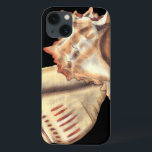 Artistic Conch Shells iPhone 13 Case<br><div class="desc">Jennifer Goldberger has an amazing collection of art capturing the gems of the ocean. In this beautiful,  classic neutral colour painting,  these two Conch seashells are the main object of the image. Get this nautical styled art on your favourite products today!</div>
