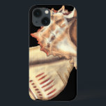 Artistic Conch Shells iPhone 13 Case<br><div class="desc">Jennifer Goldberger has an amazing collection of art capturing the gems of the ocean. In this beautiful,  classic neutral colour painting,  these two Conch seashells are the main object of the image. Get this nautical styled art on your favourite products today!</div>