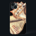 Artistic Conch Shells iPhone 13 Case<br><div class="desc">Jennifer Goldberger has an amazing collection of art capturing the gems of the ocean. In this beautiful,  classic neutral colour painting,  these two Conch seashells are the main object of the image. Get this nautical styled art on your favourite products today!</div>
