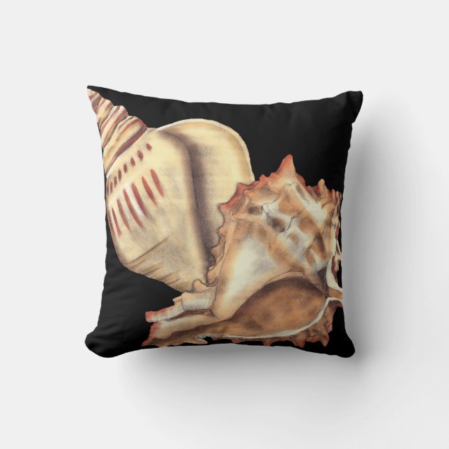 Artistic Conch Shells Cushion (Front)