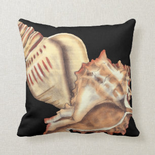 Artistic Conch Shells Cushion