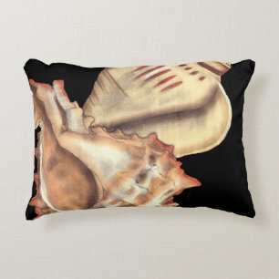 Artistic Conch Shells Decorative Cushion