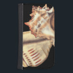 Artistic Conch Shells Samsung S4 Wallet Case<br><div class="desc">Jennifer Goldberger has an amazing collection of art capturing the gems of the ocean. In this beautiful,  classic neutral colour painting,  these two Conch seashells are the main object of the image. Get this nautical styled art on your favourite products today!</div>
