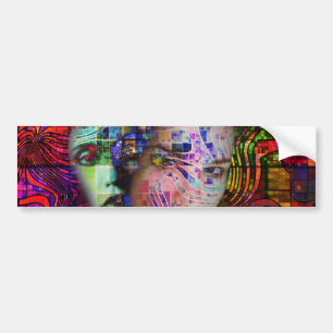 Artistic Confusion of Brain Fog Bumper Sticker