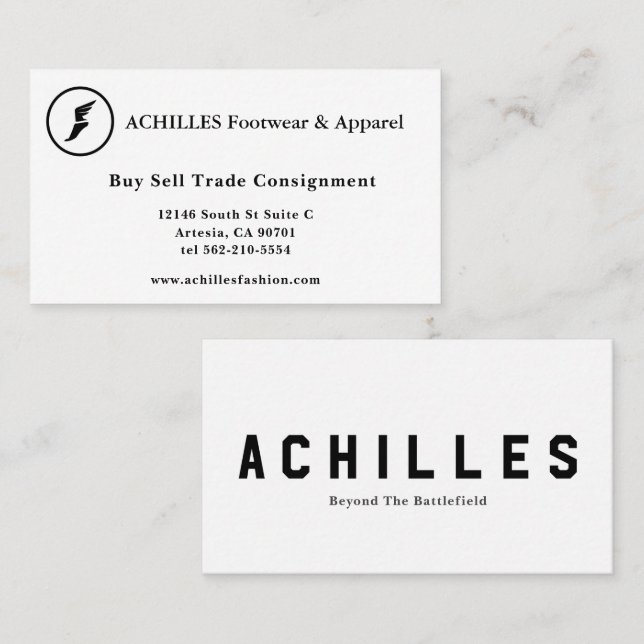 Artistic Contacts, 3.5" x 2.0" Business Card (Front/Back)