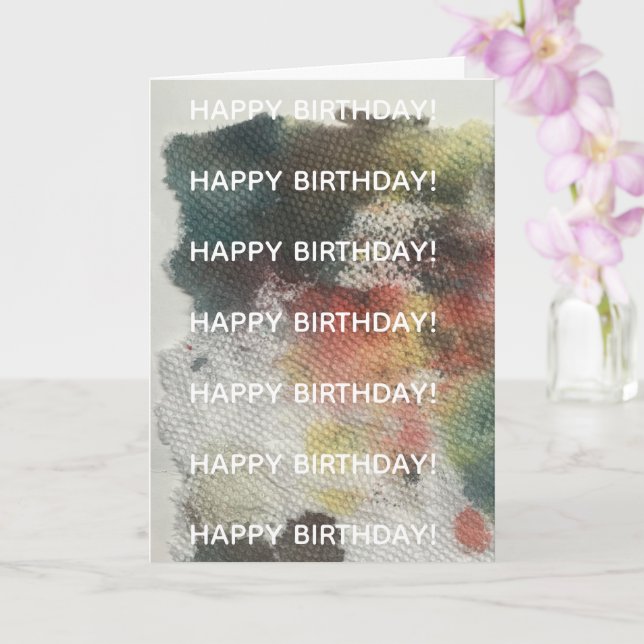 Artistic Contemporary Greeting Card (Orchid)