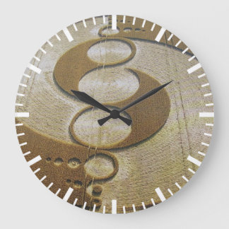 Artistic Crop Circle Large Clock
