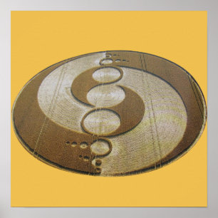 Artistic Crop Circle Poster