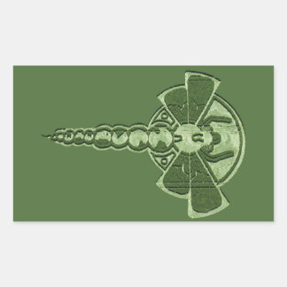 Artistic Crop Circle Rectangular Sticker