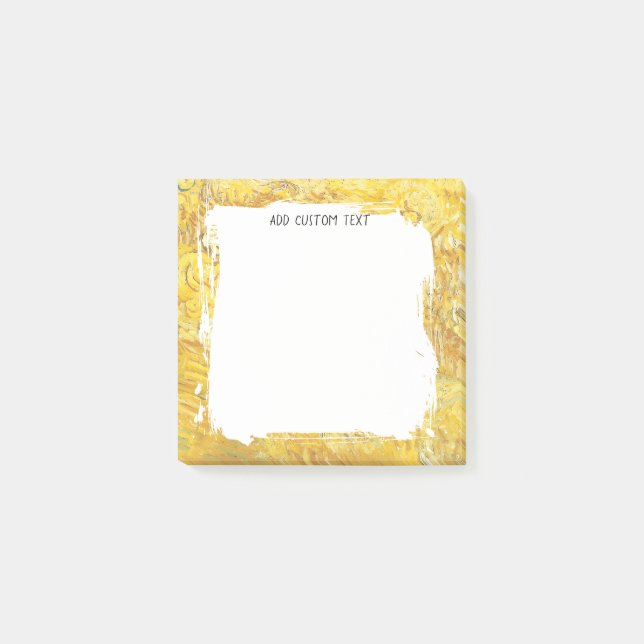 Artistic CUSTOM Chic Monogram Personalized Post-it Notes (Front)