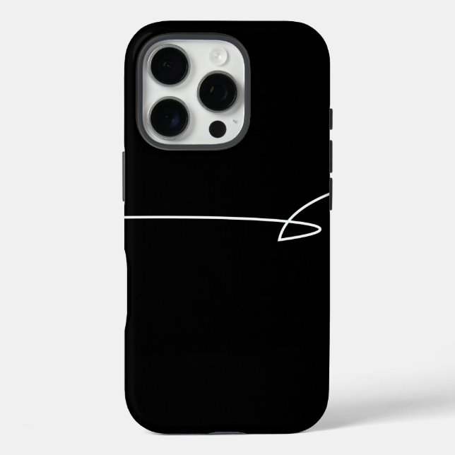 Artistic Design in Black and White Case-Mate iPhone Case (Back)