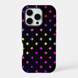 Artistic Diamond Pattern Design iPhone 16 Pro Case