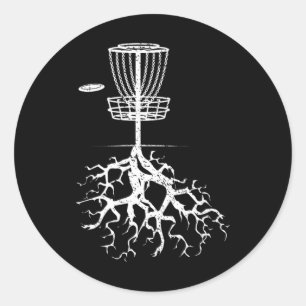Artistic Disc Golf Sket Frisbee Golfing Cool Sport Classic Round Sticker