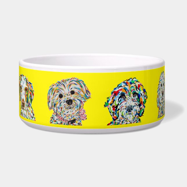Artistic Dog Food Bowl (Right)