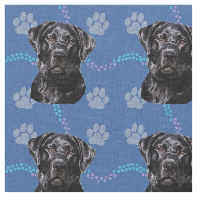 Artistic Dogs - Labrador Retriever v1 Fabric (Close Up)