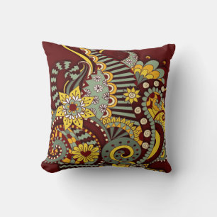 Artistic-doodle-drawing art cushion
