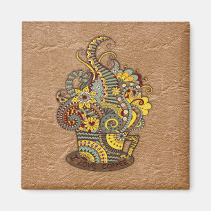 Artistic-doodle-drawing art magnet