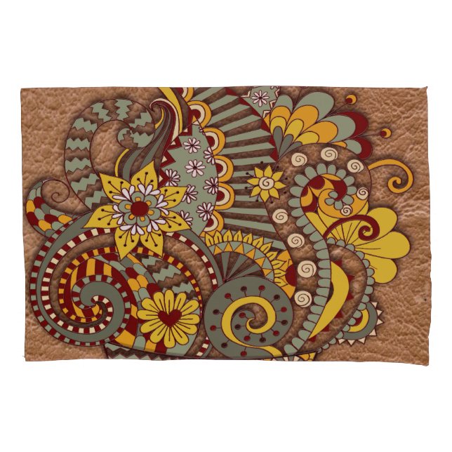 Artistic-doodle-drawing art pillowcase (Front)