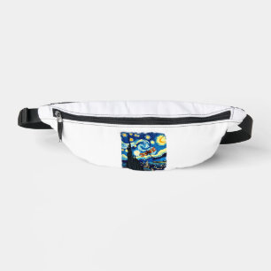 Artistic Dragonfly Shirt Van Gogh Starry Night Dra Bum Bags