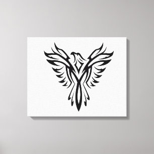 Artistic Eagle Silhouette Canvas Print