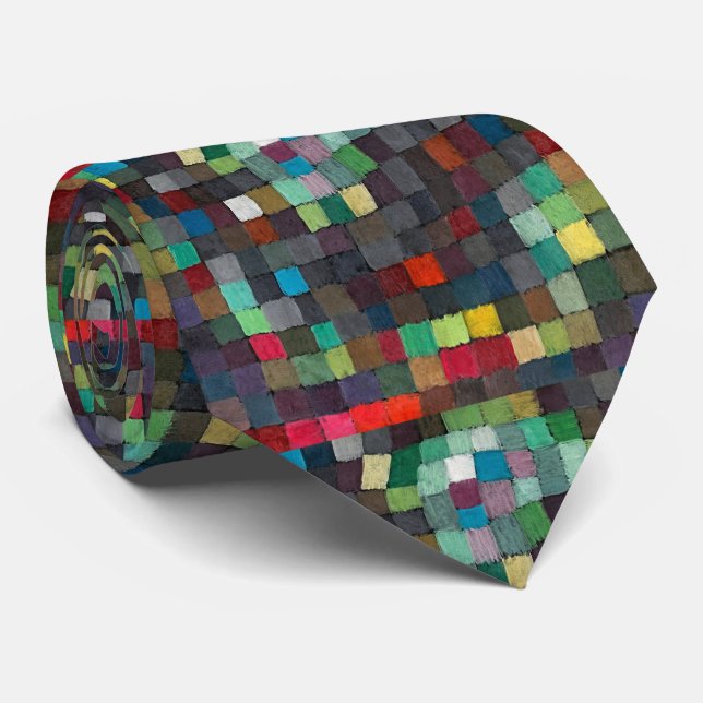 Artistic Elegance: May Picture by Paul Klee Tie (Rolled)