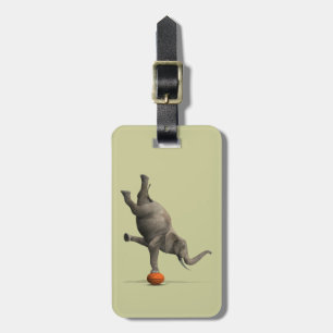 Artistic Elephant Luggage Tag