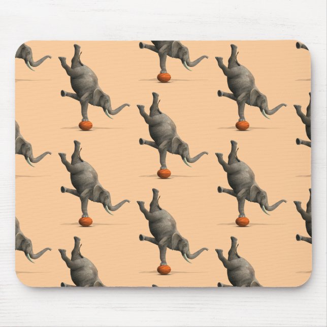 Artistic Elephant Mouse Pad (Front)