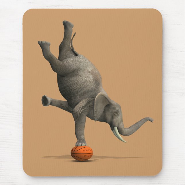 Artistic Elephant Mouse Pad (Front)
