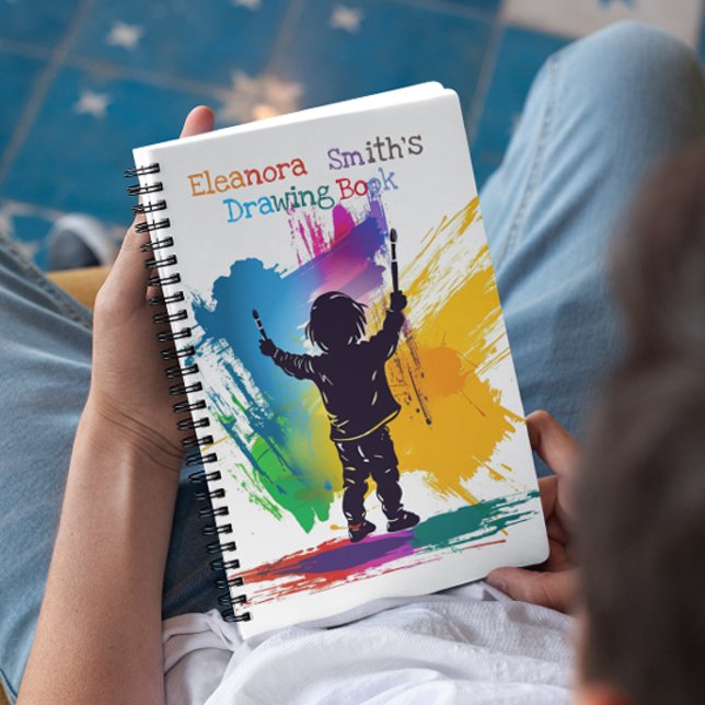 Artistic Expression I Kid Painting On Wall Notebook (Creator Uploaded)