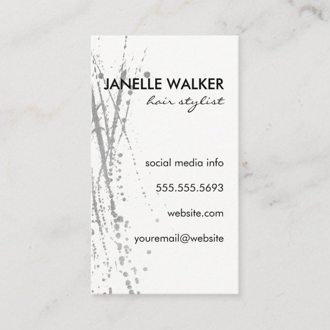 Artistic Expressive Business Card (Front)